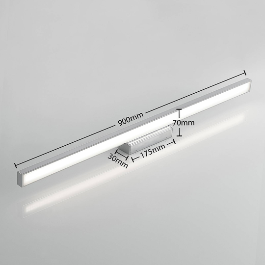 Lindby Alenia LED-spegellampa till badrum, 90 cm