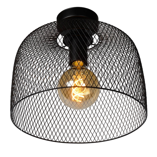 Taklampa Mesh, ca, Ø 29,5 cm, svart
