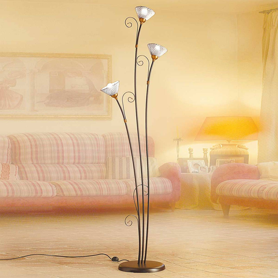 Elegant golvlampa RETINA 3-armad