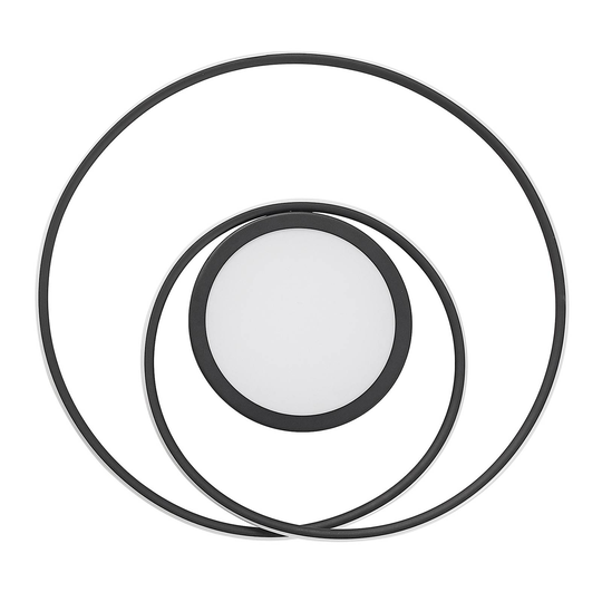 Lindby Bovia LED-taklampa, CCT dimbar, svart