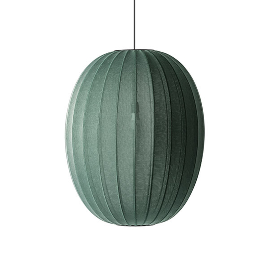 Made By Hand Knit-Wit High Oval Taklampa Ø65 Tweed Green