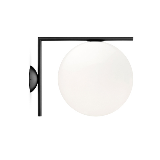 Flos IC C/W 1 Vägglampa Matt Svart