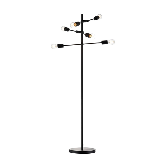 Lindby Estar golvlampa av metall, 6 lampor