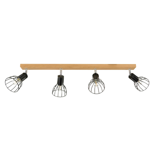 Envolight Aria taklampa, oljad ek, 4 lampor