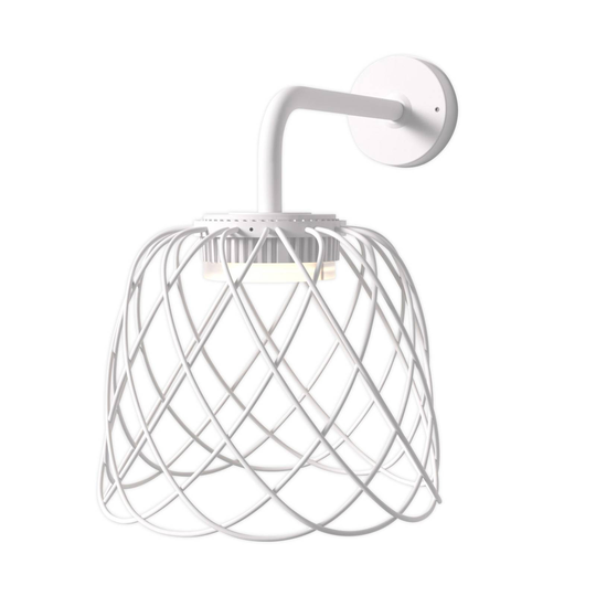 LED-vägglampa Nefer, IP44, sandvit