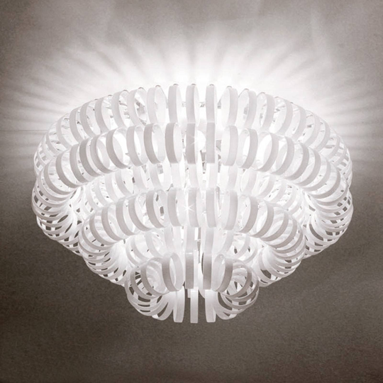 Glastaklampa ECOS, vit