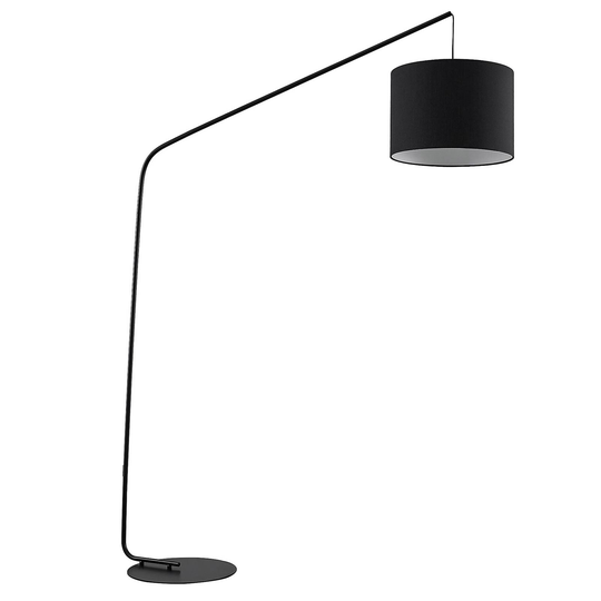 ELC Pajona golvlampa med textilskärm, svart