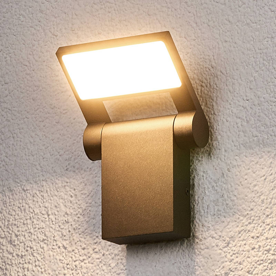 Rörlig LED-utomhusvägglampa Marius