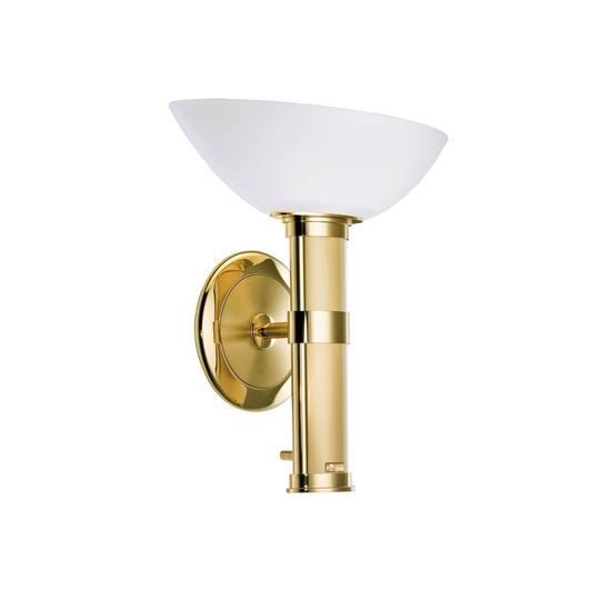 B+M LEUCHTEN Palais LED-vägglampa, mässing