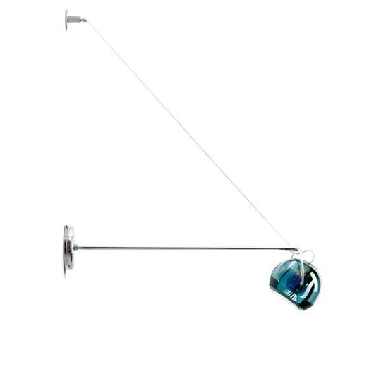 Fabbian Beluga Vägglampa På Arm Blå