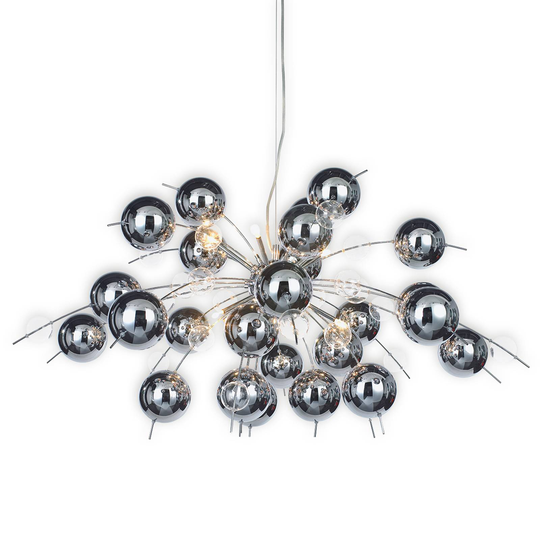 Imponerande taklampa Jolina av glas