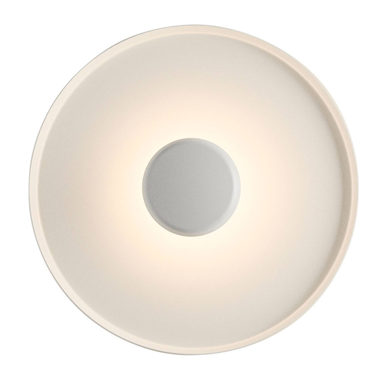 Vibia Top LED-vägglampa Ø 60 cm vit