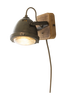 Vägglampa Alaska järngrå/trä