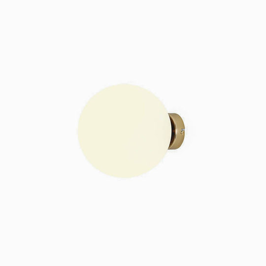 Vägglampa Ball, väggfäste guld