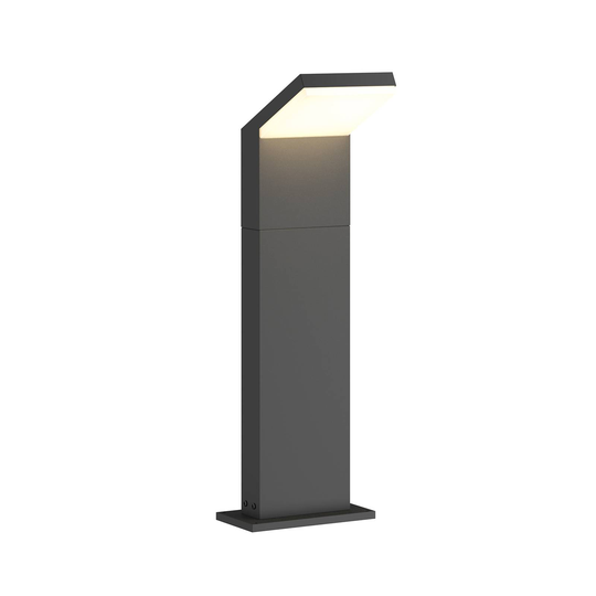 Grafitgrå LED-väglampa Yolena, 60 cm