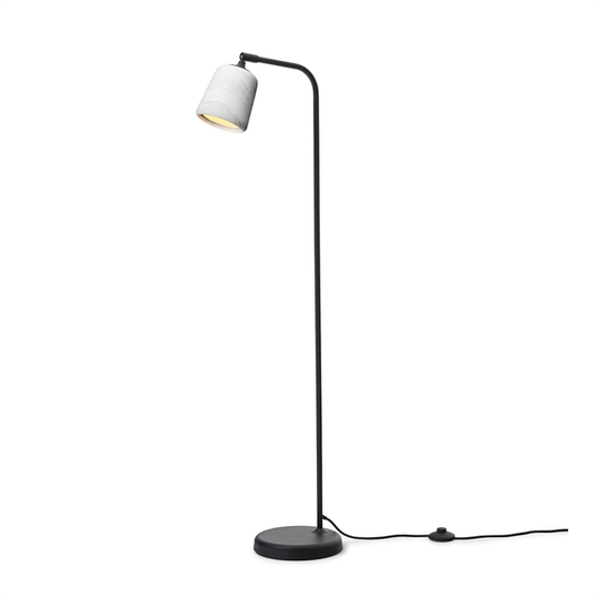 New Works Margin Golvlampa Vit Marmor