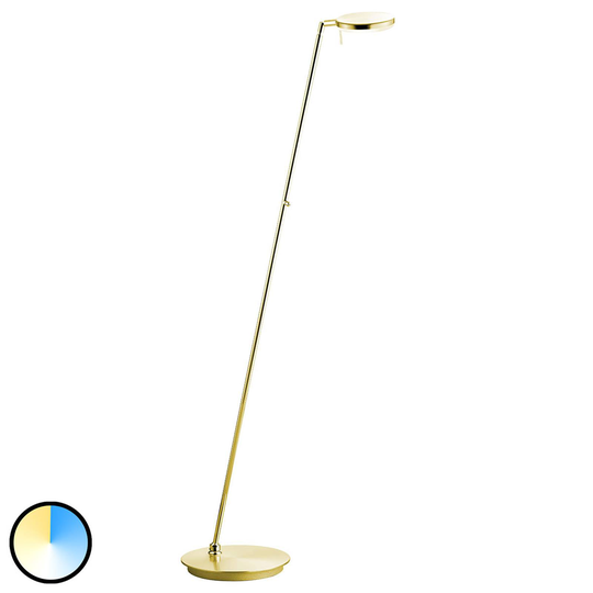 B-Leuchten Omega golvlampa CCT-teknik, mässing