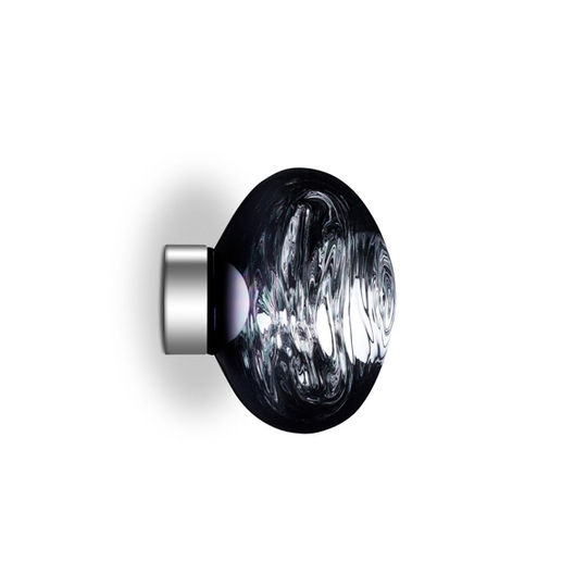 Tom Dixon Melt Surface Vägg/Taklampa LED Rökfärgad Liten