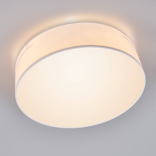 Vit textiltaklampa Ceiling Dream 40 cm