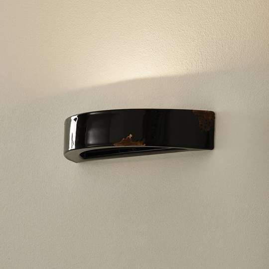 Vintage-vägglampa C603, svart