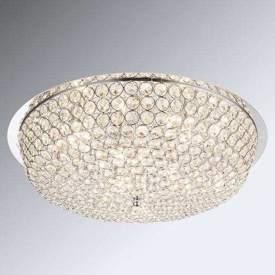 Kristalltaklampa Emilia med LED-lampor