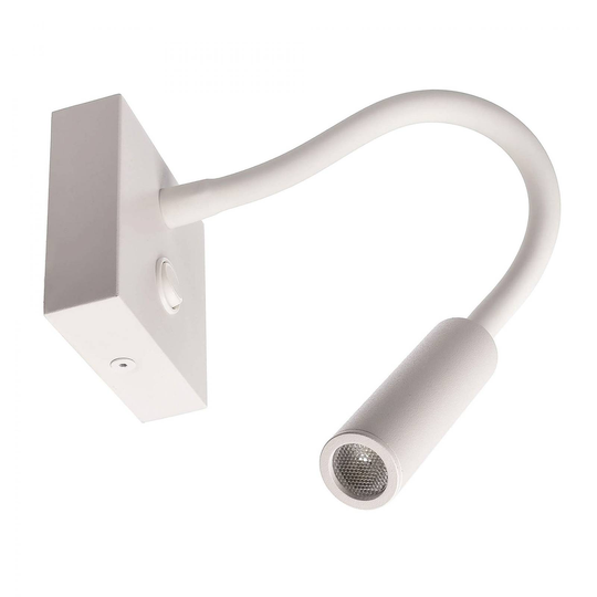 LED-vägglampa Brahe I, läslampa, vit