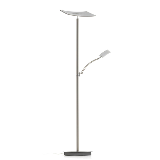 B-Leuchten Modena LED-uplight, nickel matt