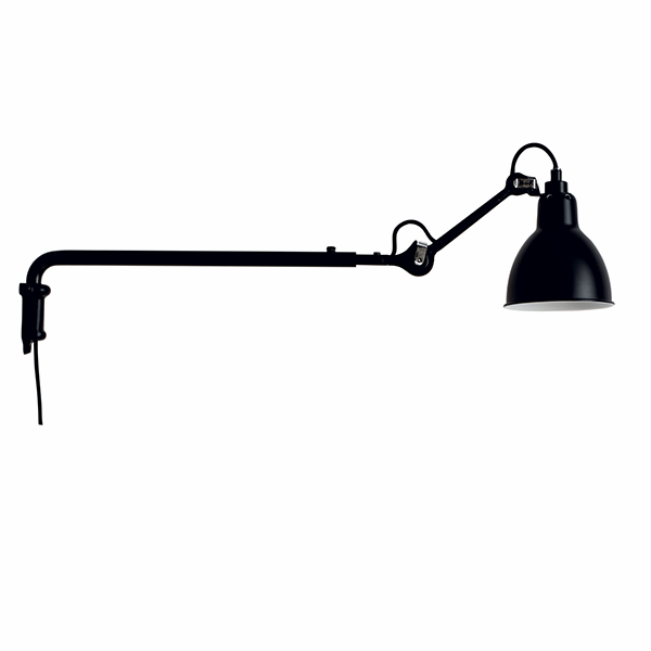 Lampe Gras N203 Vägglampa Matt Svart