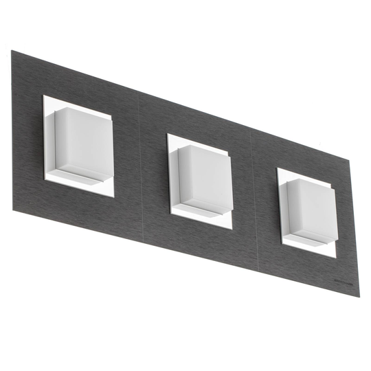 GROSSMANN Basic LED-vägglampa 3 lampor svart