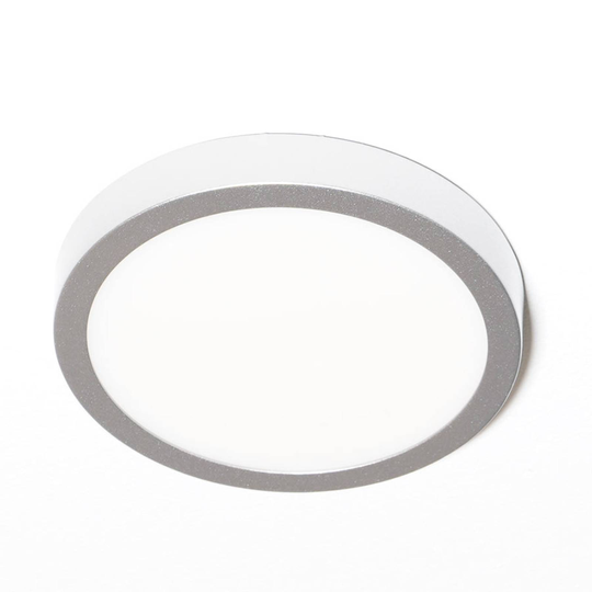 LED-taklampa Vika, rund, matt titan, Ø 18 cm