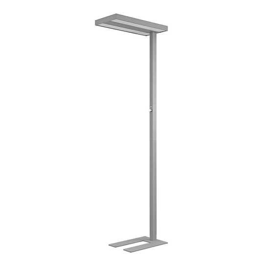 ELC Curina LED-golvlampa till kontor, silver