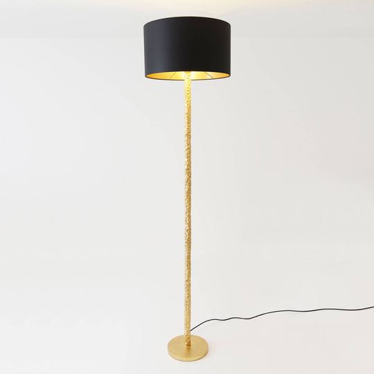 Golvlampa Cancelliere Rotonda chintz svart/guld