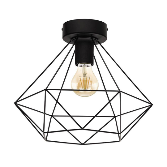 Taklampa Tarbes 1 lampa Ø 32,5 cm svart