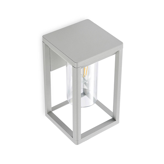 Lindby Estami utomhusvägglampa, silvergrå