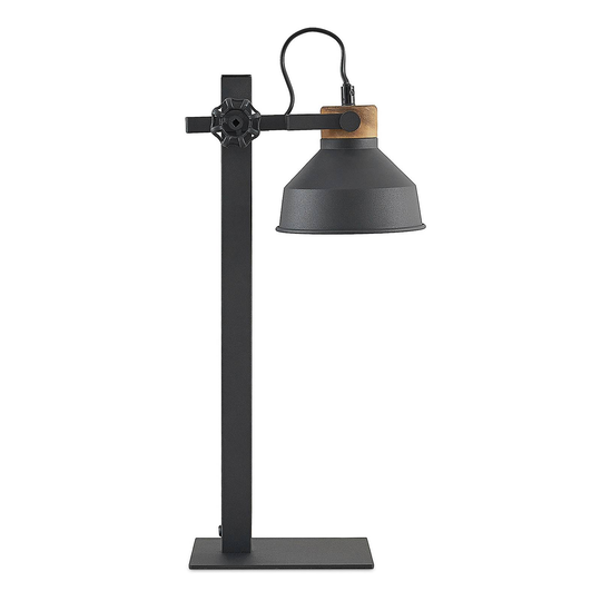 Lindby Nefeli bordslampa med trädetaljer, 1 lampa