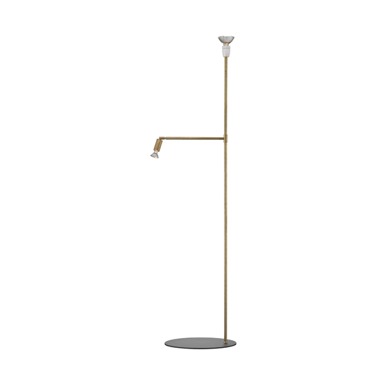 Golvlampa GALAX rå mässing Örsjö belysning