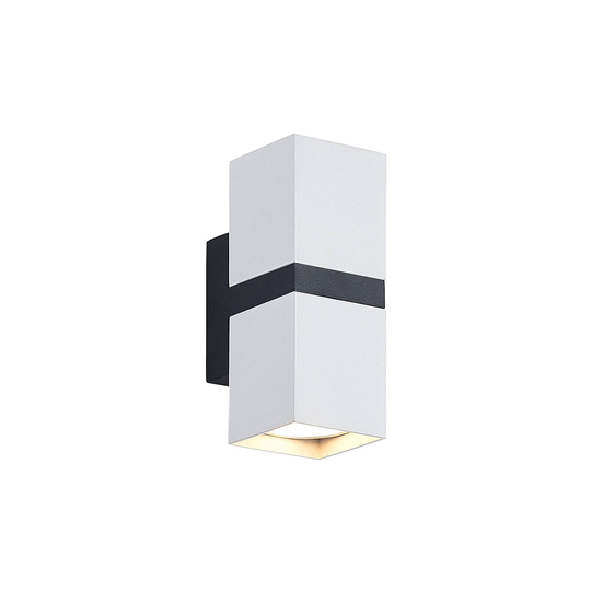 Arcchio Samsa vägglampa, 2 lampor, vit