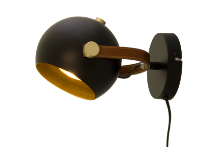 Bow Vägglampa Svart IP20