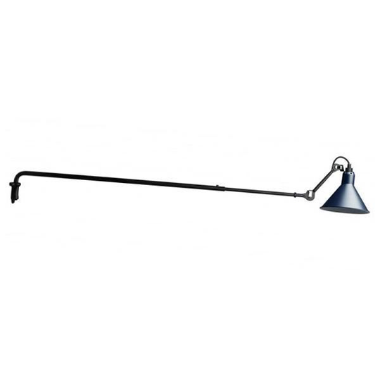 Lampe Gras N213 Vägglampa Matt Svart & Matt Blå