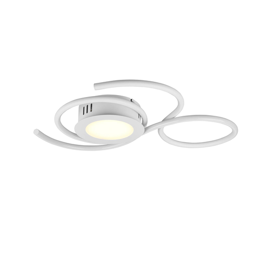 LED-taklampa Jive, 50 cm, vit matt