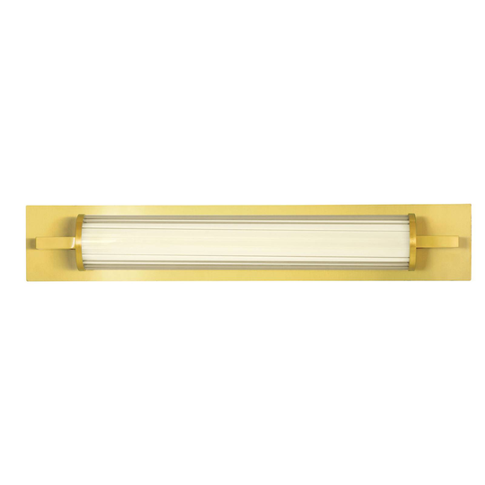 LED-vägglampa Frida, glas vit/guldfärgad rörformad