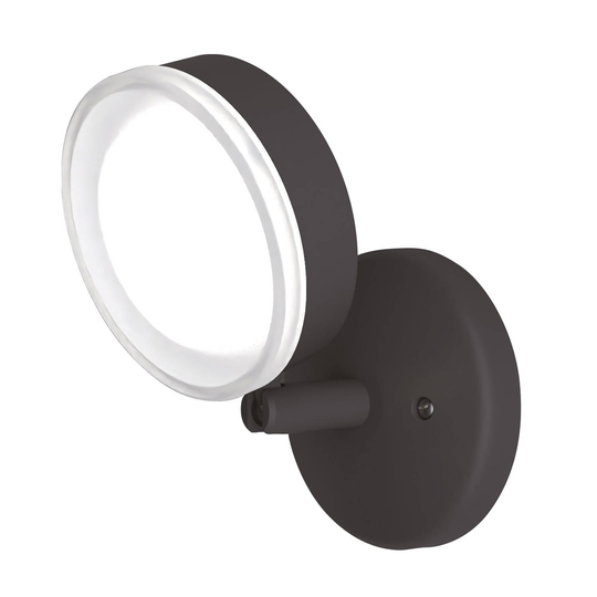 Lindby Amya utomhusvägglampa av aluminium, rund