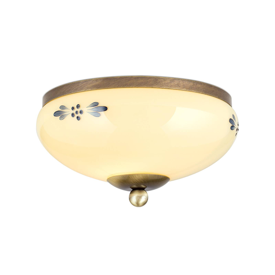 Taklampa Landhaus Patina champagne blå Ø 21 cm