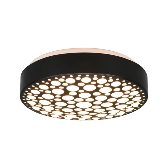LED-taklampa Chizu, Ø 28,5 cm, 3 000 K, svart
