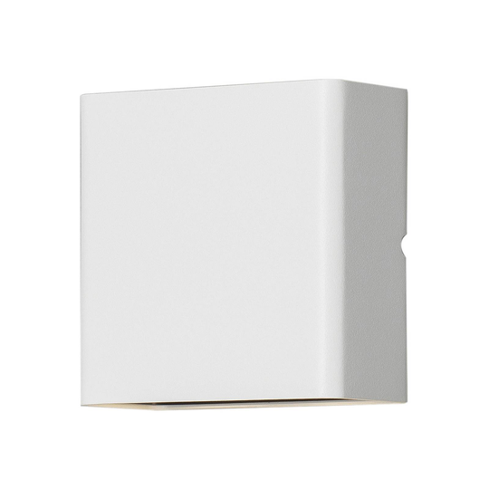 LED-utomhusvägglampa Chieri, 4 lampor, vit