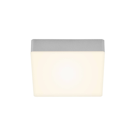 LED-taklampa Flame, 15,7 x 15,7 cm, silver