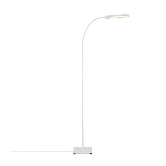 LED-golvlampa Servo, dimbar, CCT, vit