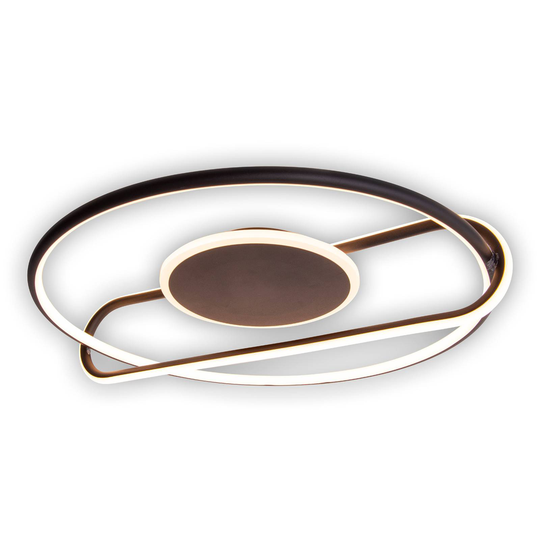 LED-taklampa Brendan Ø 54 cm svart
