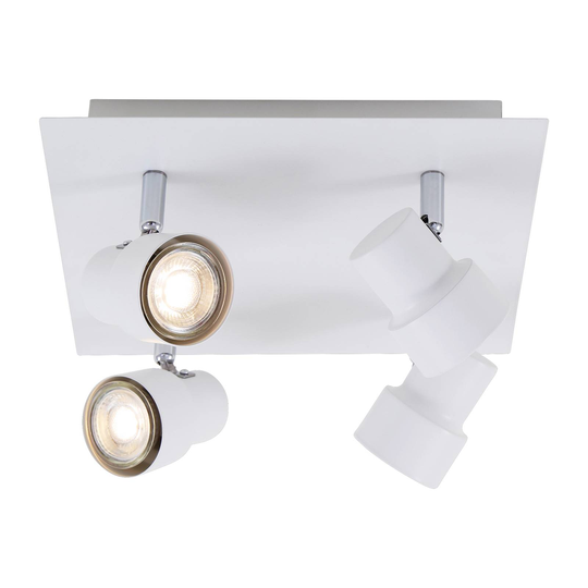 LED-taklampa 2861-046, svängbar, 4 lampor, vit