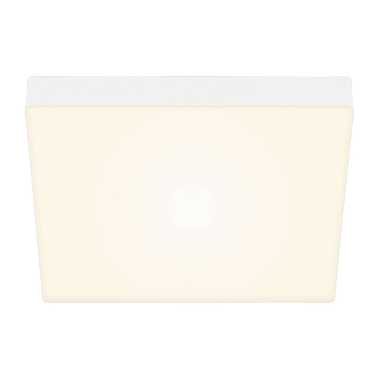 LED-taklampa Flame, 3 000 K, 28,7 x 28,7 cm, vit